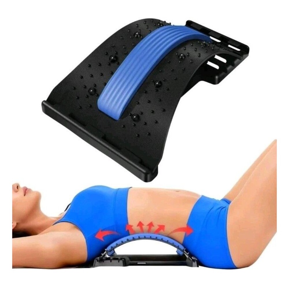 Back Stretcher Lumbar Support – Spine Pain Relief Massager 3 Level Adjustable